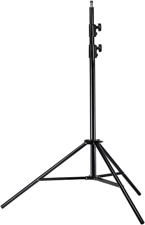 Estante de luz de estudio Neewer de 9 pies/260 cm con rosca 1/4'' y barra 5/8'' para iluminación de vídeo, retrato y fotografía