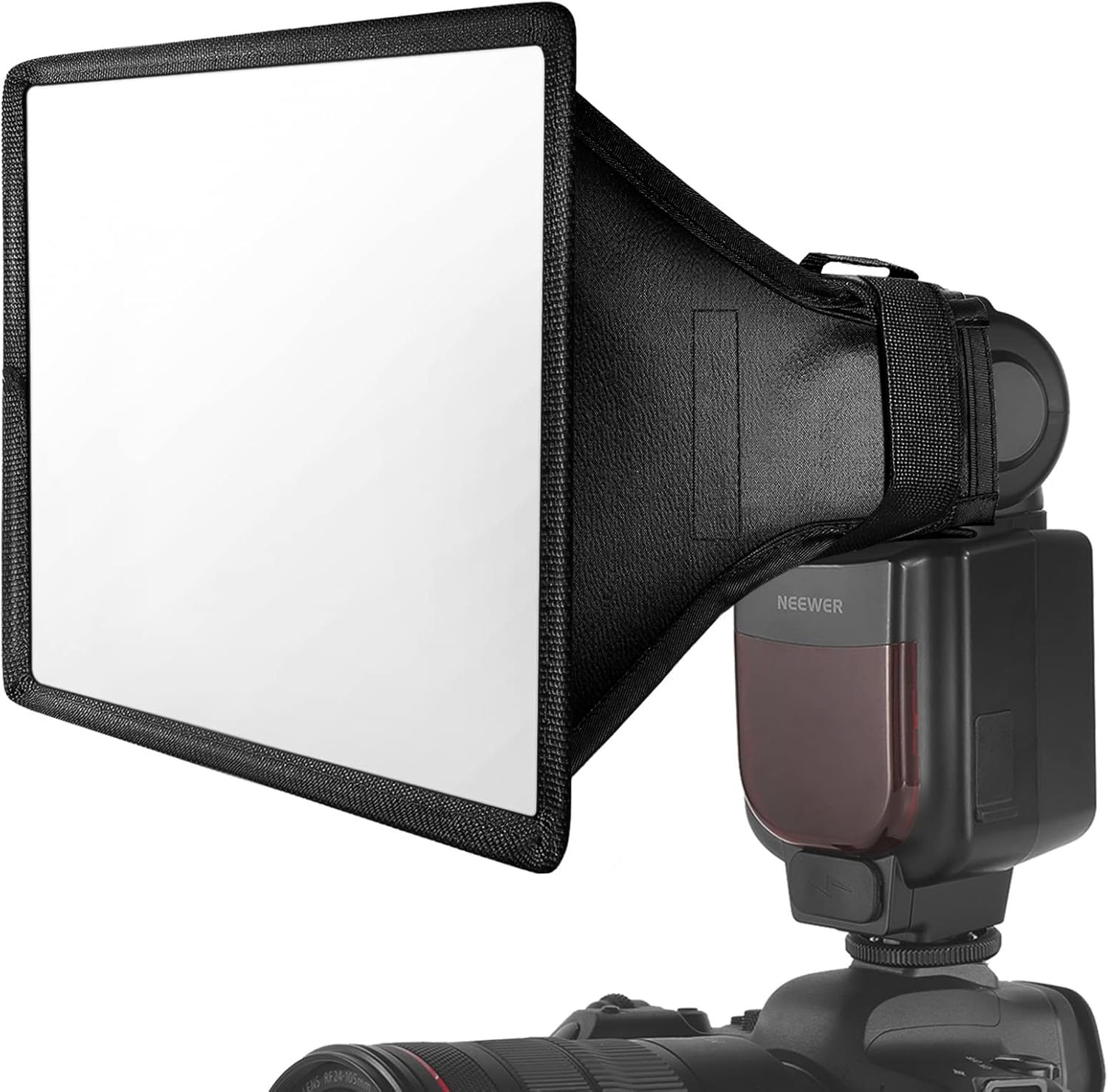 Difusor de luz universal plegable Neewer con bolsa de almacenamiento compatible con Canon, Nikon, Sony, Godox, Yongnuo y Neewer Speedlight 20 (3 x 18,2 cm)