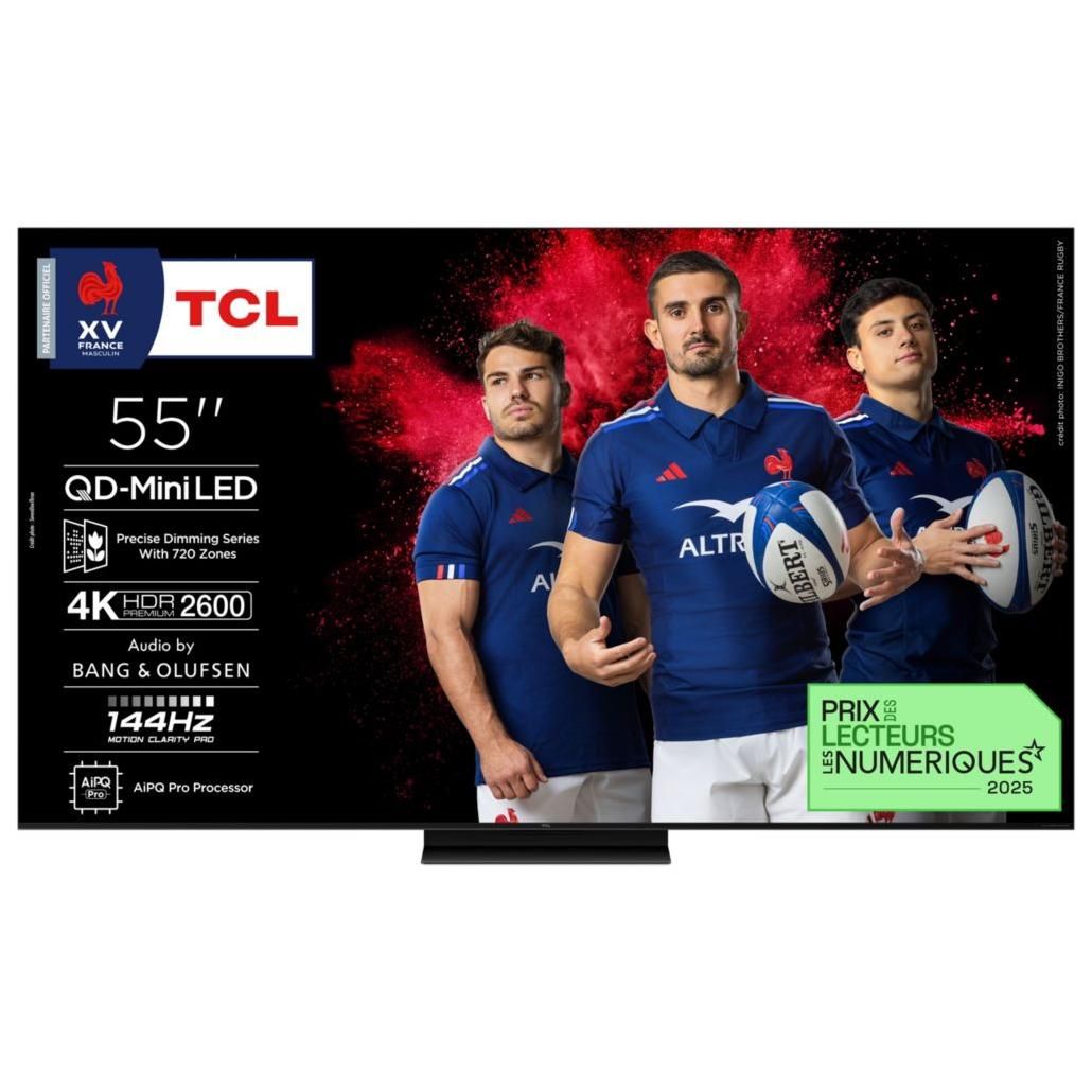 TV TCL 55C89K de 55 pulgadas con tecnología QD-Mini LED y resolución 4K (2025)