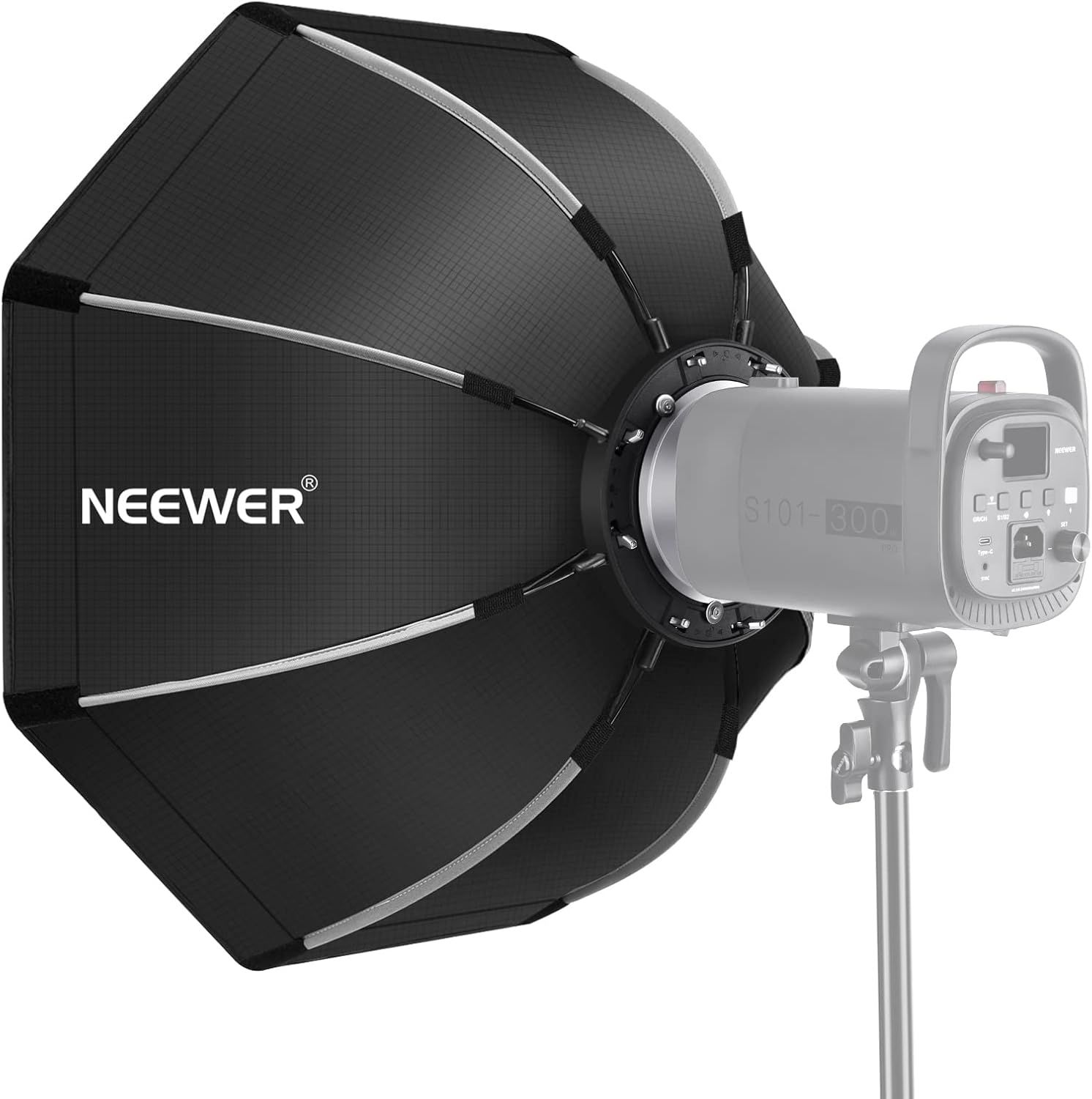 Softbox octogonal de 26'' Neewer con liberación rápida, montaje Bowens