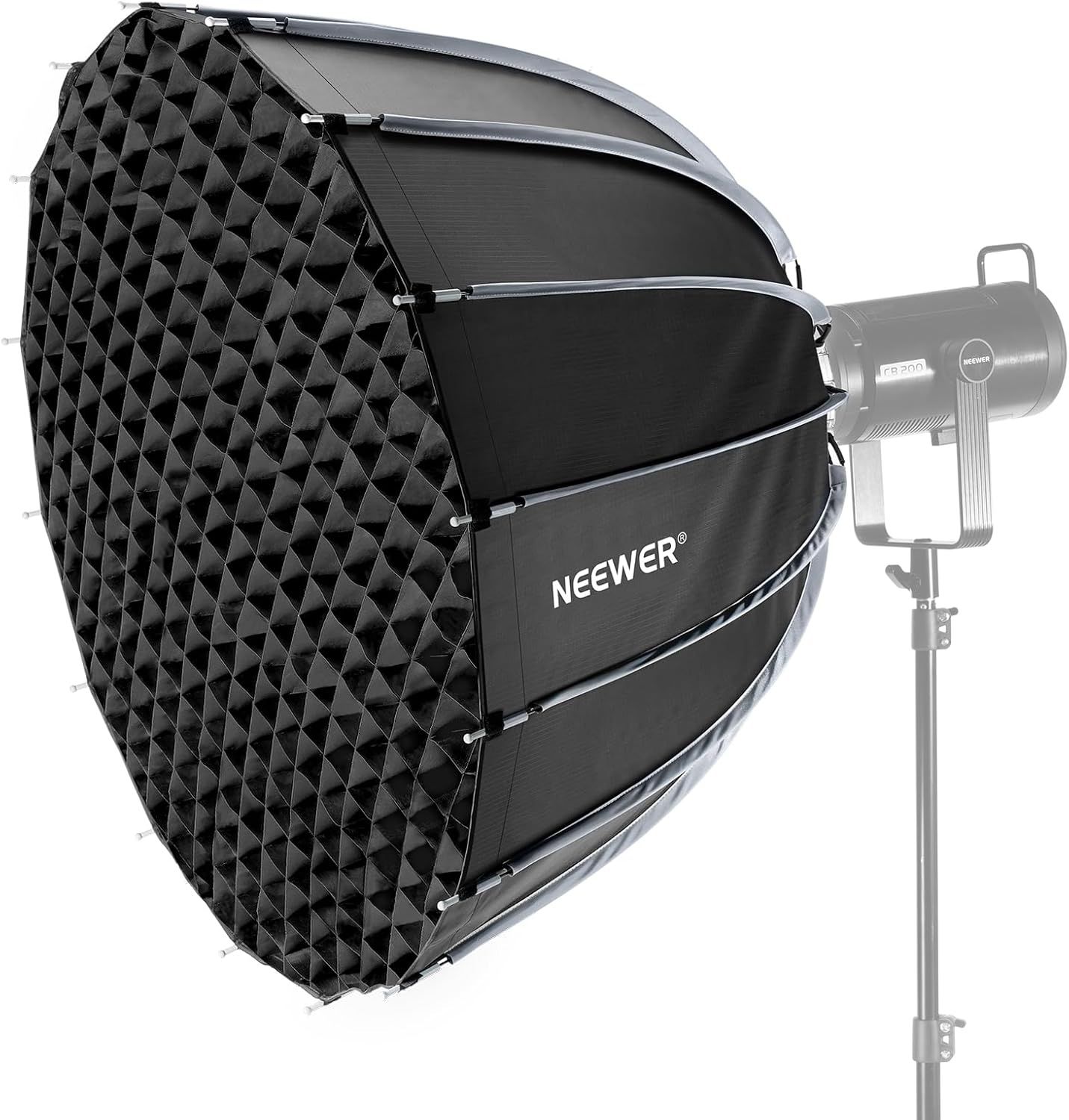 Neewer 90cm Parabolic Bowens Reflector with Quick Release, Includes Diffusers, Grid & Bag