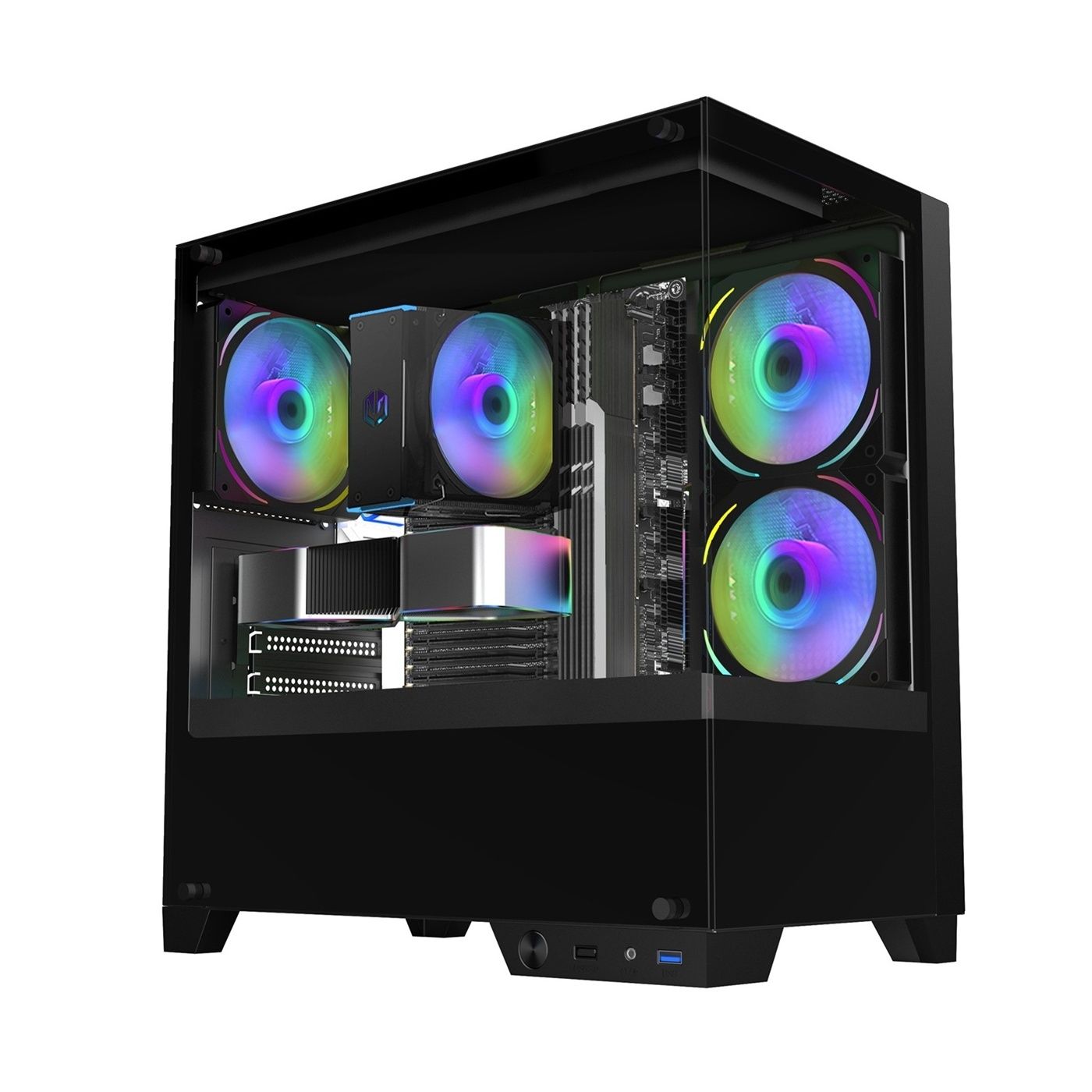 Ordinateur de jeu VIST - Ryzen 7 5700X, 32 Go de RAM, NVIDIA GeForce RTX 4060 Ti, SSD 1 To, Windows 11 Pro