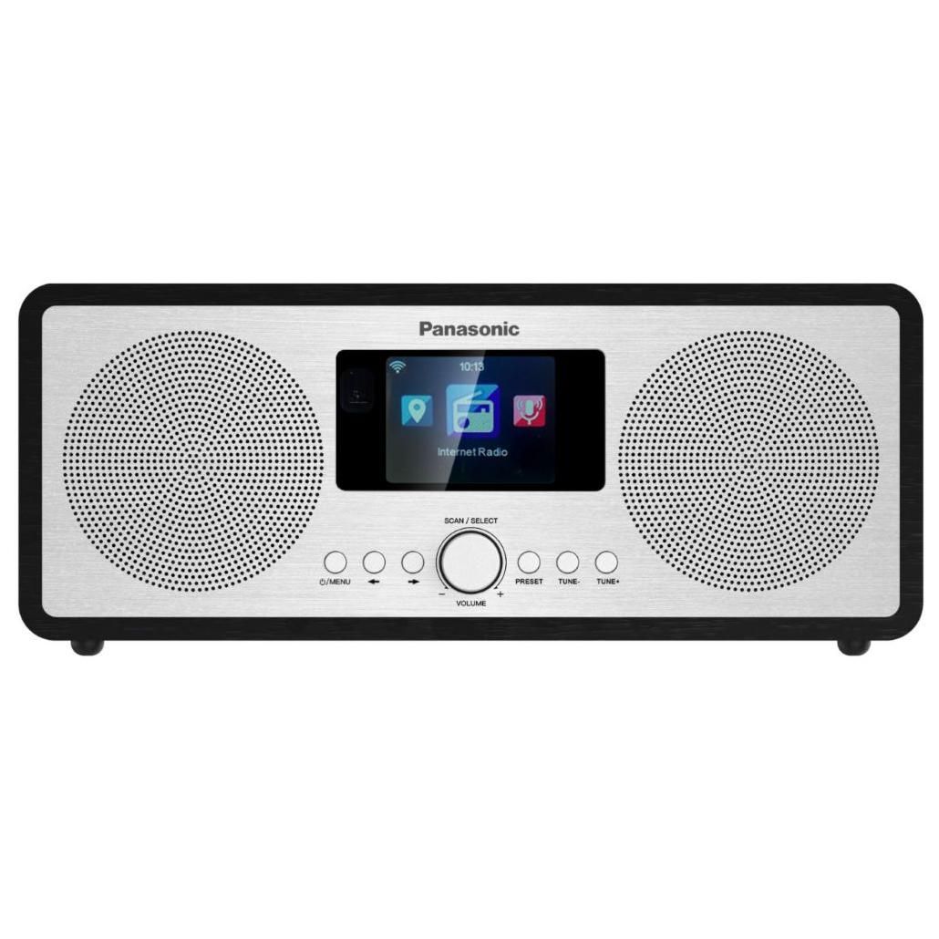 Panasonic RF D40EG Wireless Radio - Black and Brushed Aluminum