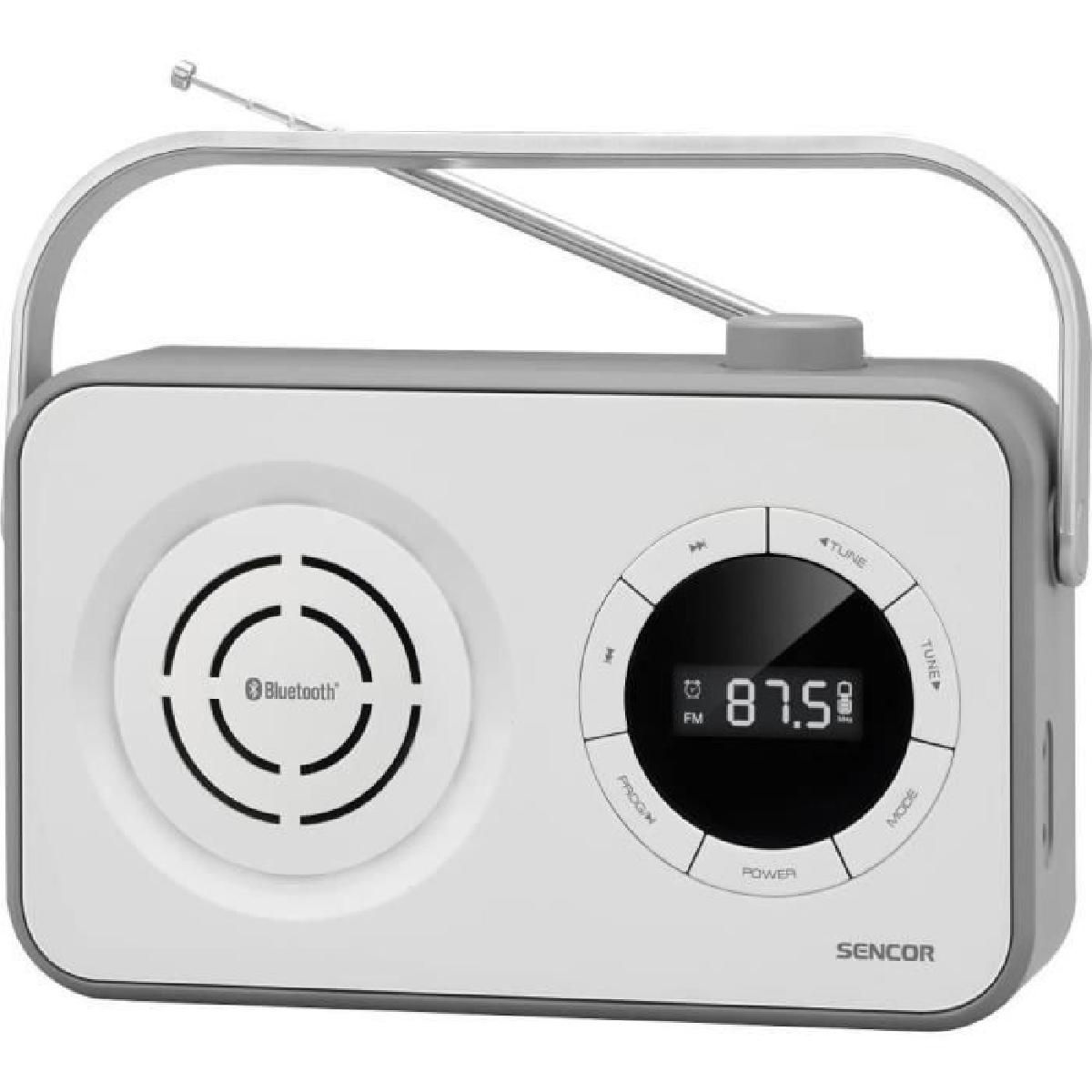 Sencor SRD 3200 W Portable FM Radio Receiver with BT, USB, Micro SD and AUX