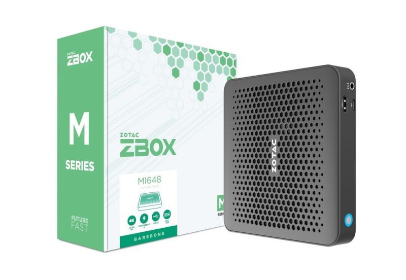 Zotac ZBOX M Series MI648 Edge - Intel Core i5-1340P 1.9GHz, Intel Iris Xe Graphics, Black