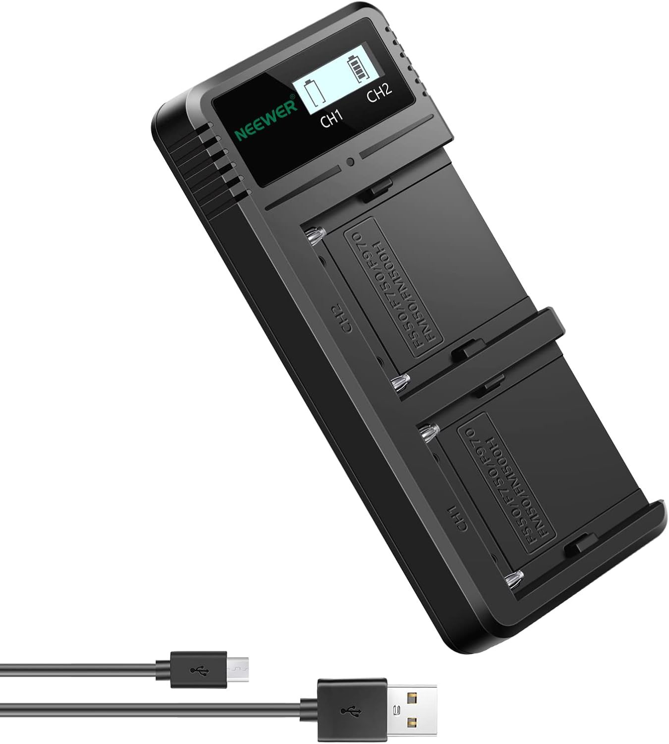 Neewer Dual USB Charger for Sony NP-F Series Batteries
