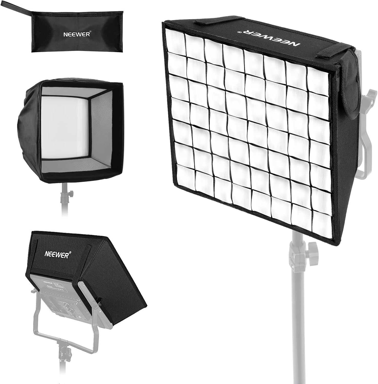 Softbox difusor con rejilla y bolsa de Neewer