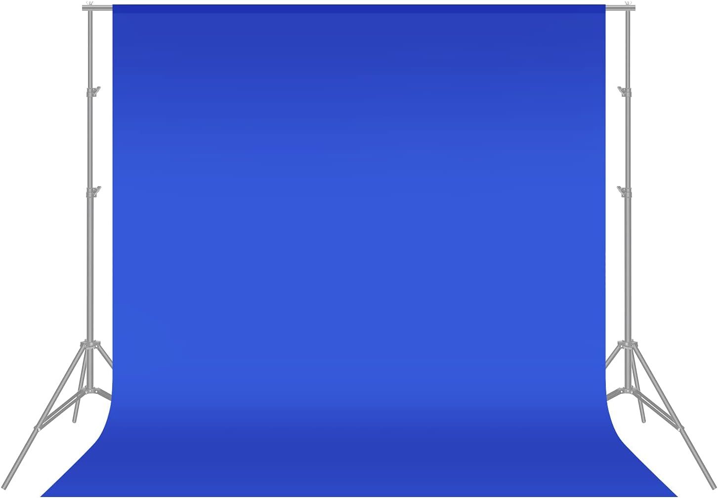 Toile de fond Neewer bleue 1,8 x 2,8 m, 100 % mousseline pure pliable pour la photographie, la vidéo et la télévision (bleu)