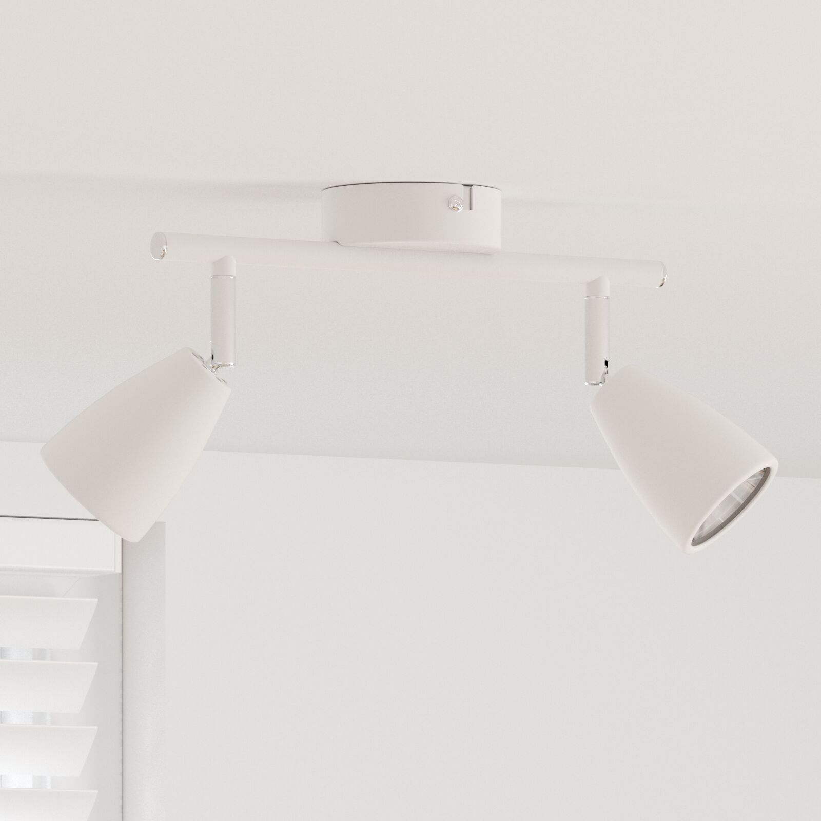 vidaXL Adjustable Ceiling Projector, White GU10