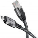 Goobay USB-C to RJ-45 Cable Adapter, 3m Black/Silver