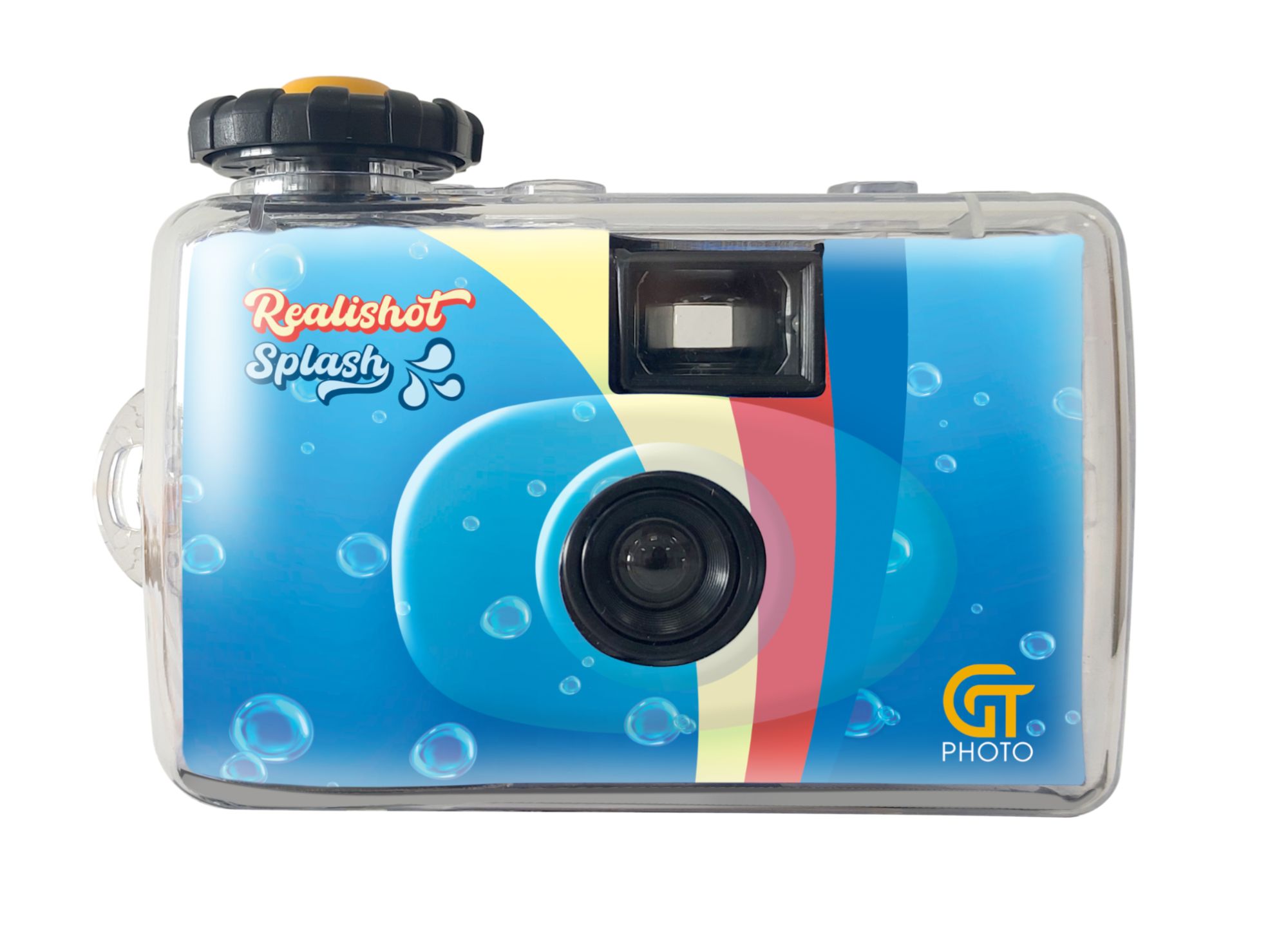 Cámara instantánea GT PHOTO Realisthot Splash - 27 exposiciones en color - desechable y resistente al agua