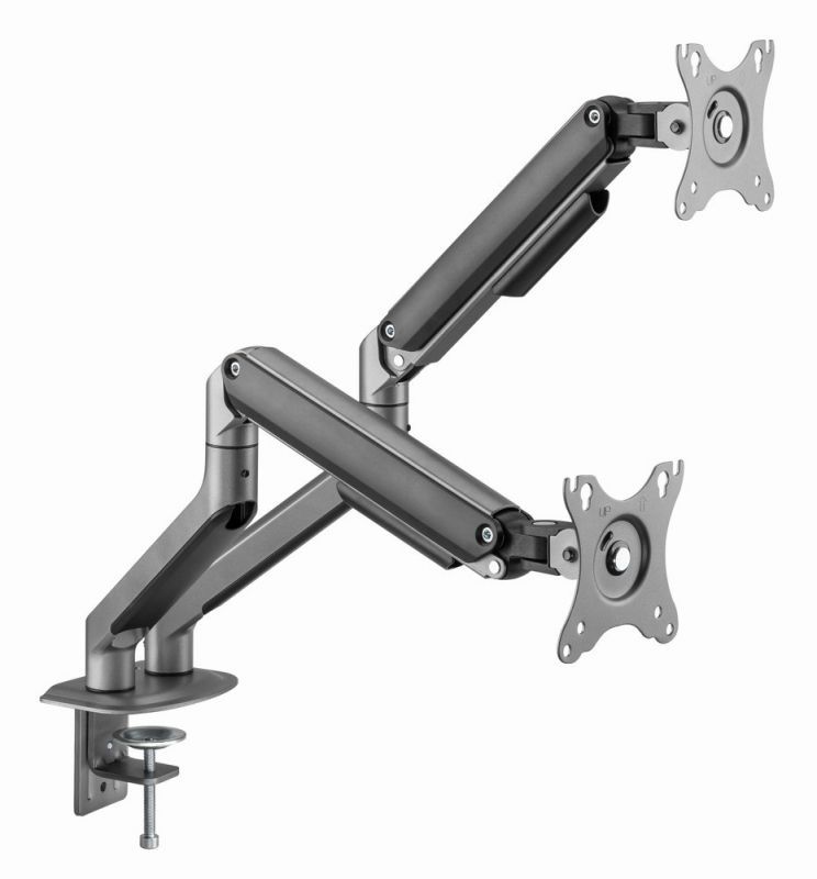 Gembird MA-DA2-05 Desk Monitor Arm, 81.3 cm (32") Grey