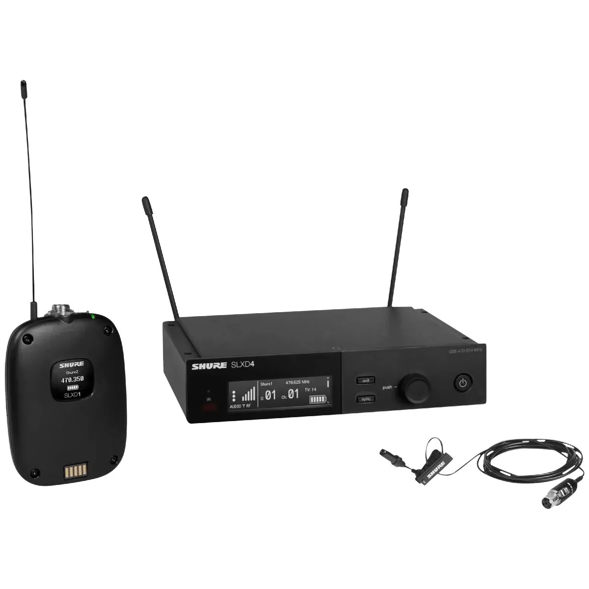 Shure SLXD14E UL4B J53 Wireless Transmitter and Receiver Kit