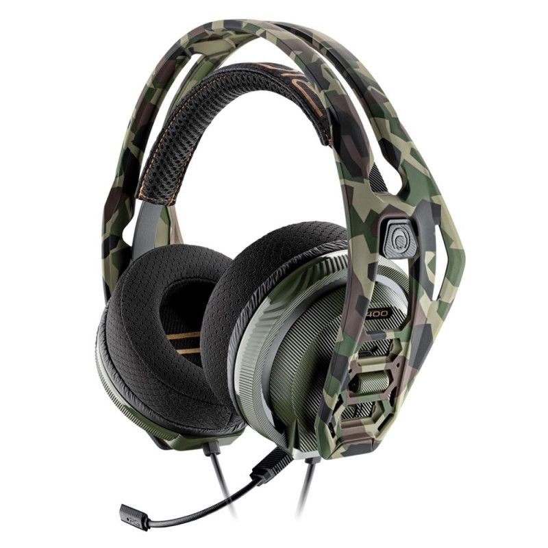 Plantronics Rig 400HA Wireless Gaming Headset - Camo Forest (Size: Medium, Color: Green, Capacity: 30hr Battery Life)
