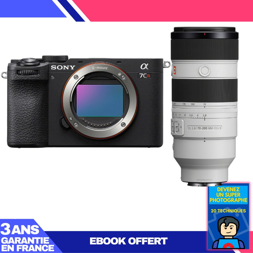 Sony A7CR Black Body + FE 70-200mm f/2.8 GM OSS II Lens + Ebook 'Become a Super Photographer'