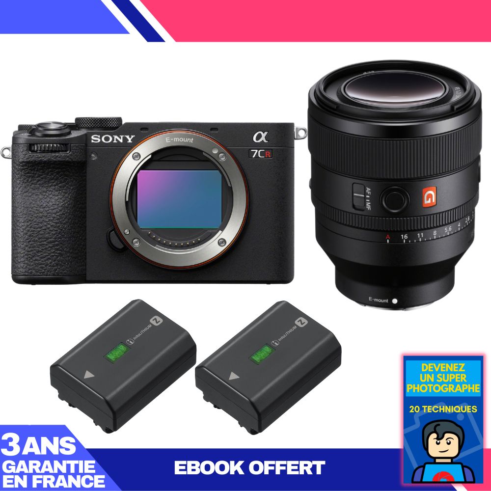 Sony A7CR Black + FE 50mm f/1.2 GM + 2 Sony NP-FZ100 + Ebook 'Become a Super Photographer'