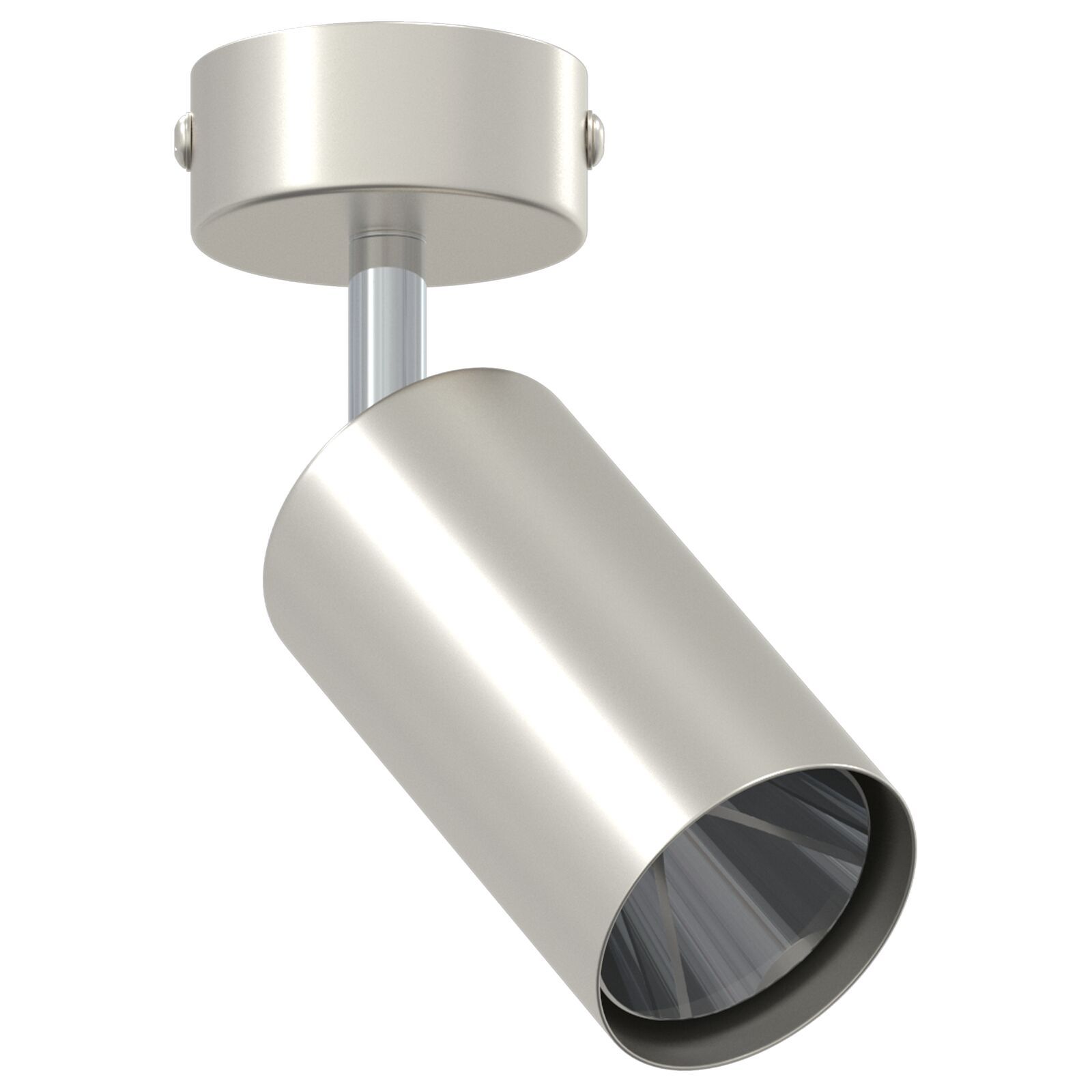 VIDAXL Adjustable Ceiling Spotlight, Nickel Brushed
