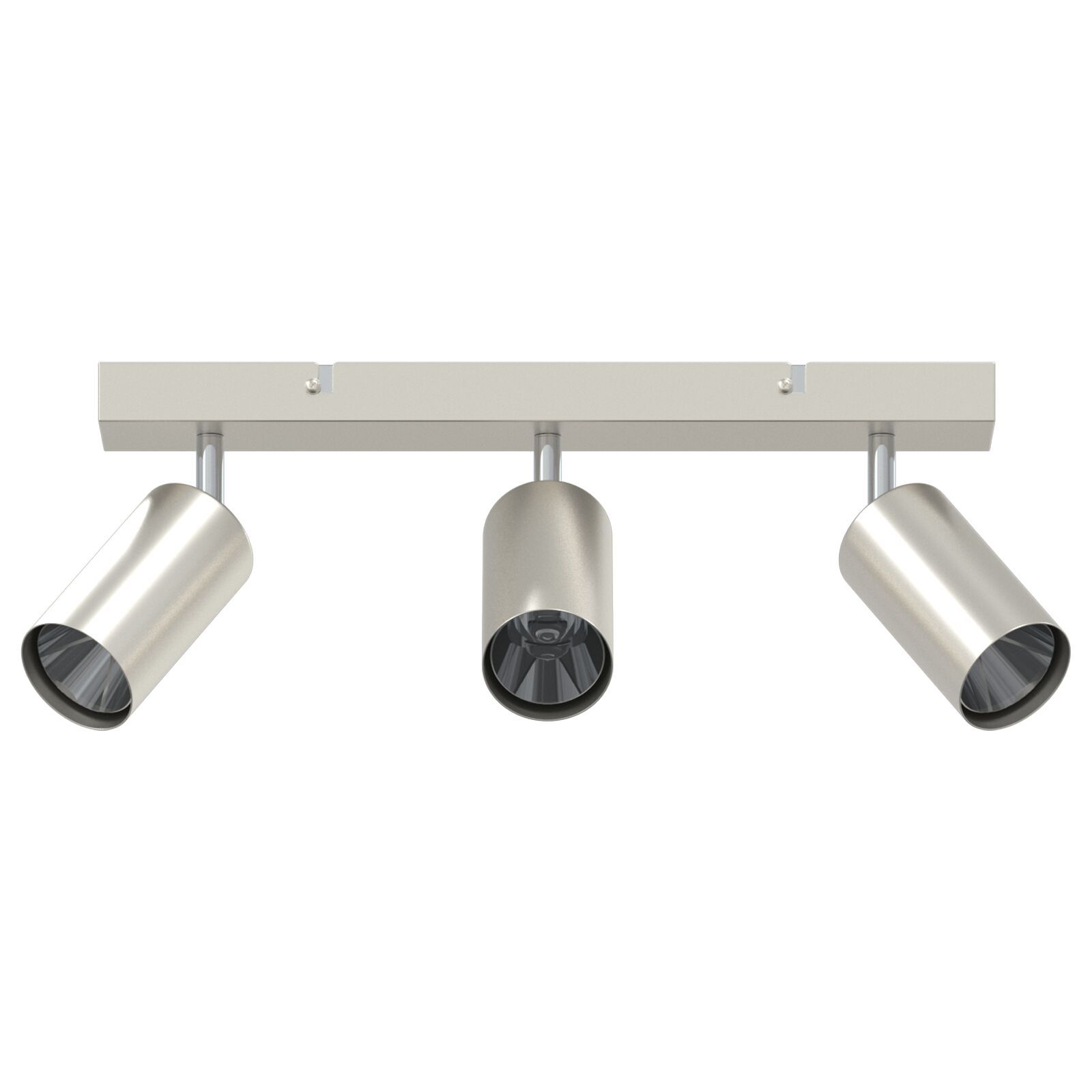 VIDAXL 3-Way Adjustable Ceiling Projector, brushed nickel GU10