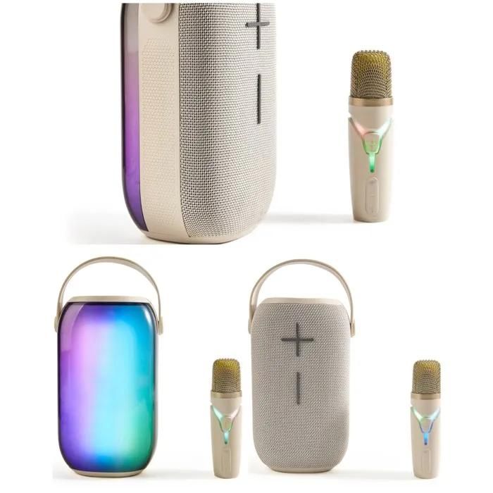 Altavoz portátil Livoo - MSD - Karaoke Bluetooth - 16W - Batería de 5 horas - LED RGB