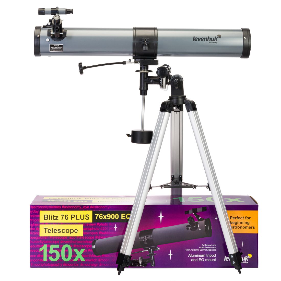 Levenhuk Blitz 76 Plus Refractor Telescope