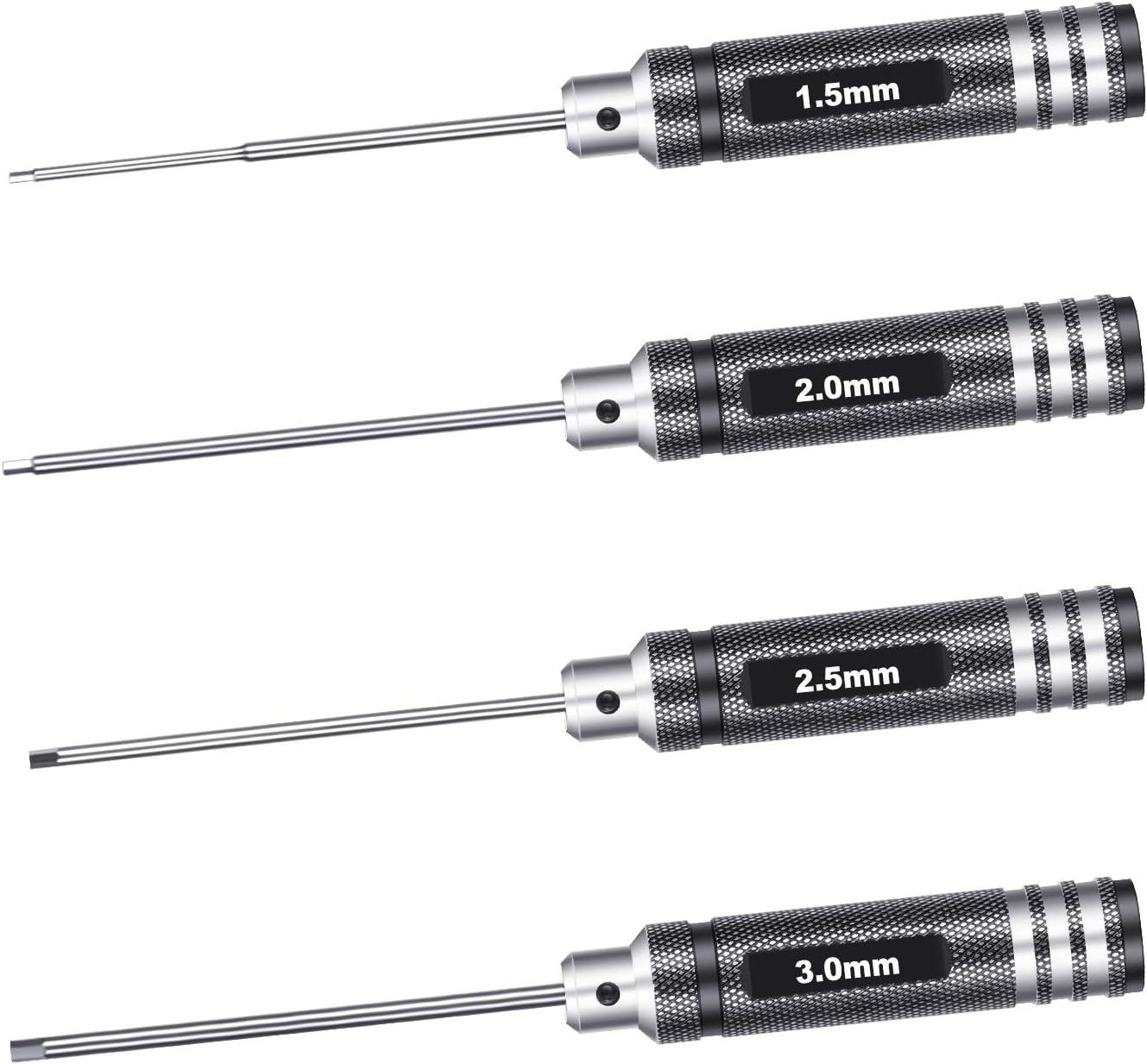 Kit de driver hexagonal Neewer de nitruro de titanio (1,5 mm, 2 mm, 2,5 mm y 3,0 mm)