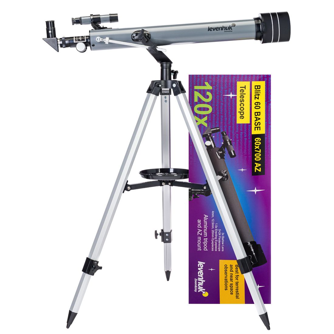 Levenhuk Blitz 60 Base Refractor Telescope 60/700 with AZ1 Mount