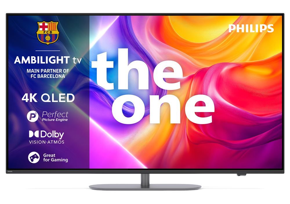 Philips The One 65-inch QLED TV 4K UHD Ambilight 2025 Metal Gray