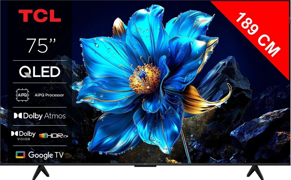 TCL 75T69C 75-Inch QLED TV with Google Smart TV
