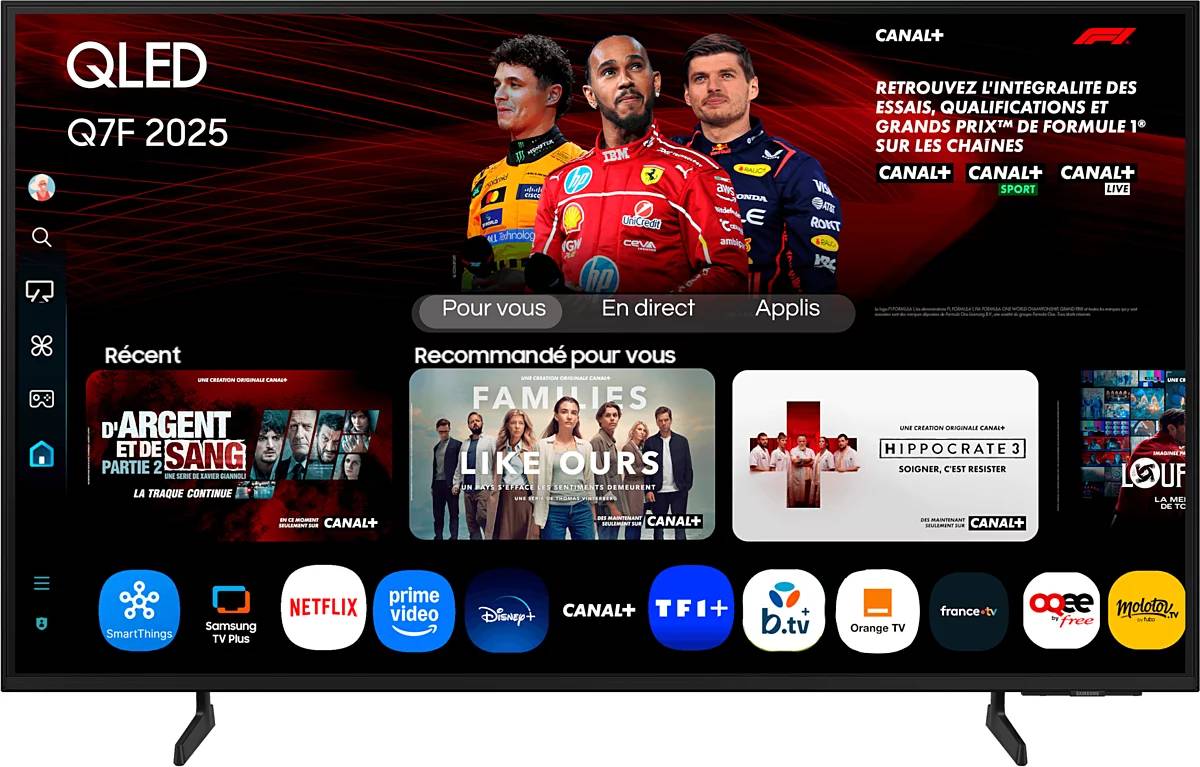 Téléviseur Samsung AI QLED 65'' TQ65Q7FAAU 4K Ultra HD