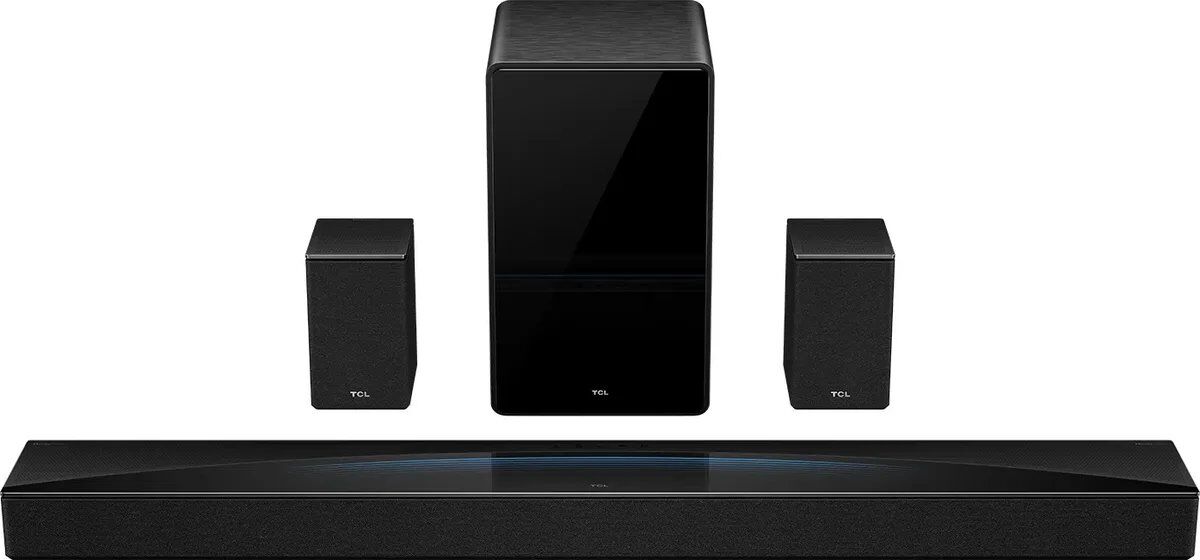 TCL Q85H Pro Dolby Atmos 7.1.4 Channel Soundbar with Wireless Subwoofer - Black