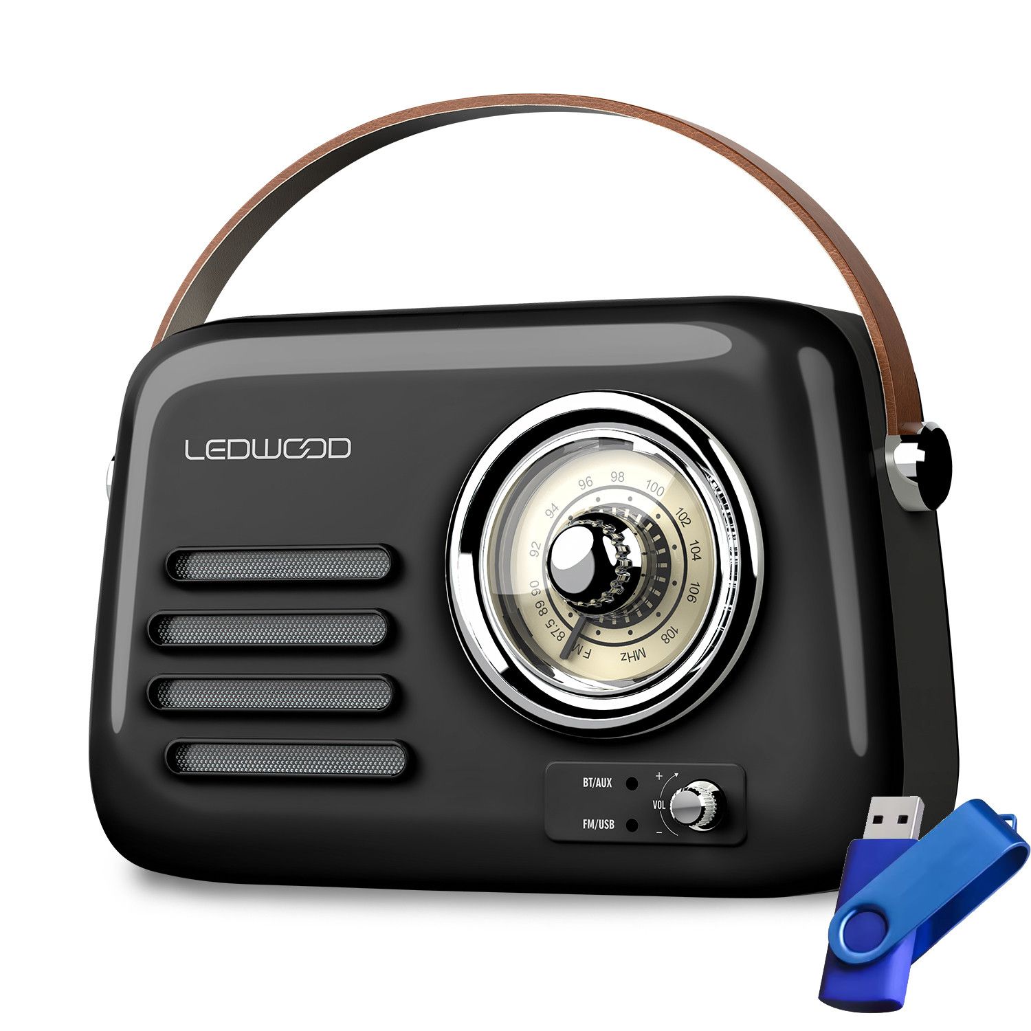 Ledwood ALMA Retro Portable Radio
