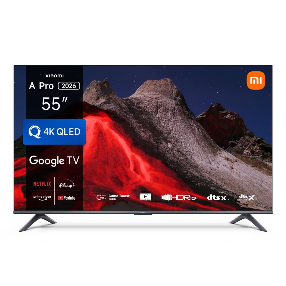 Televisor Xiaomi A Pro de 55 pulgadas QLED, 4K UHD, 2026, Gris Anthracita