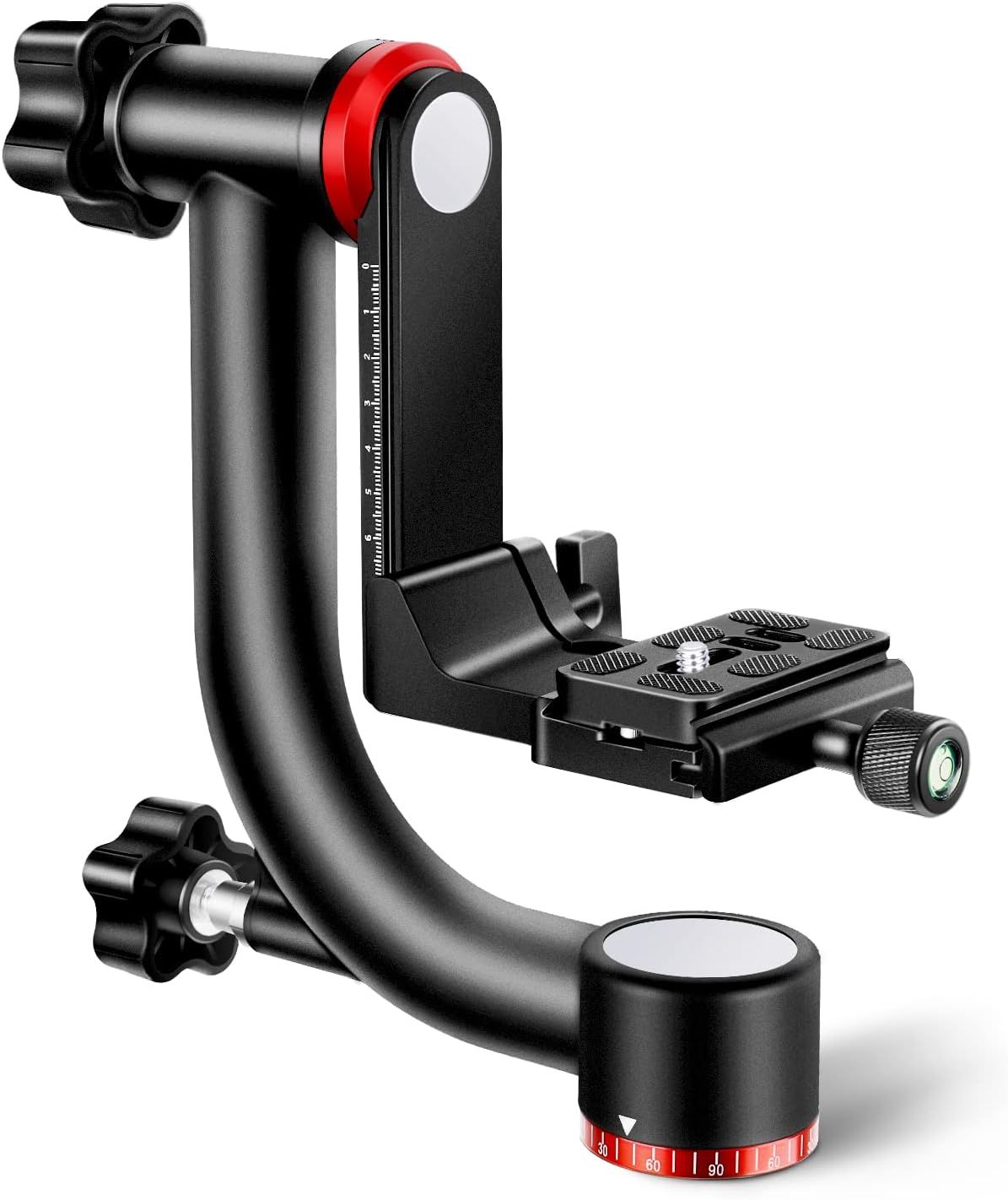 Neewer GM101 Professional Aluminum Alloy Gimbal Head with Quick Release Plate, Supports 360-degree Panorama Shooting