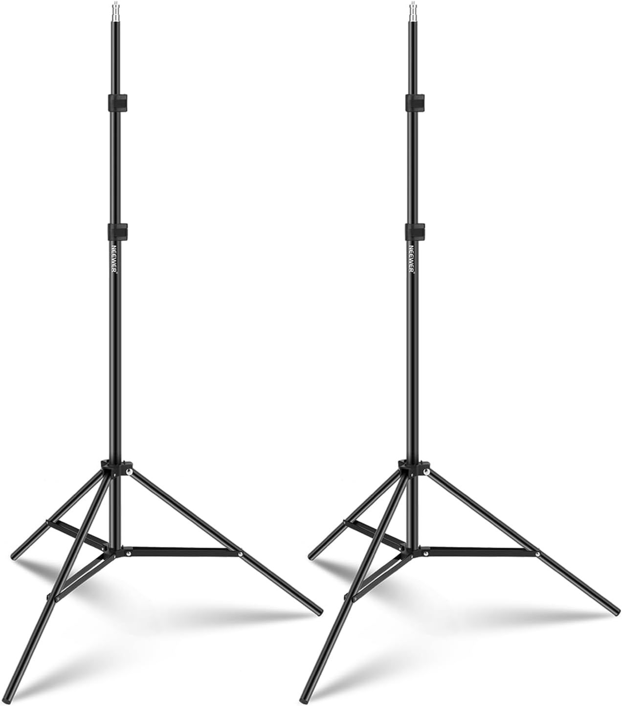 Kit de soporte de iluminación de estudio Neewer de 7 pies/210 cm de aleación de aluminio (2 piezas)