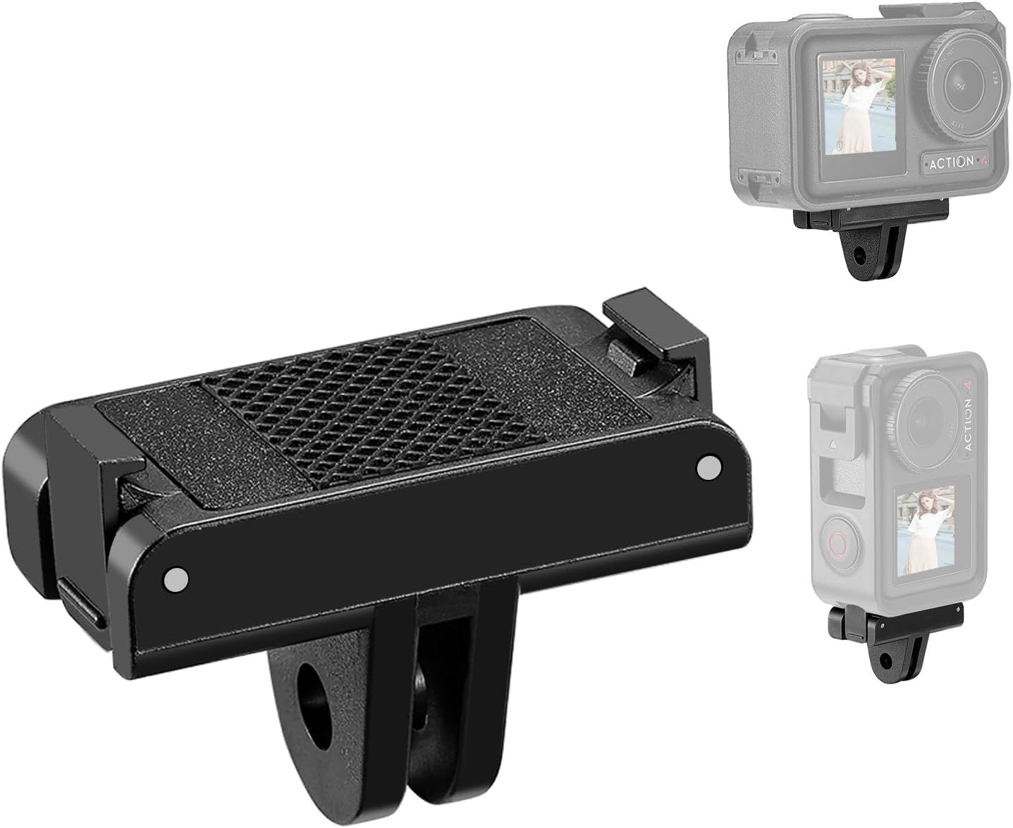 Quick Release Base for DJI Osmo Action 4/3, Magnetic Adapter Base Compatible with Tripods, Photo Accessories
