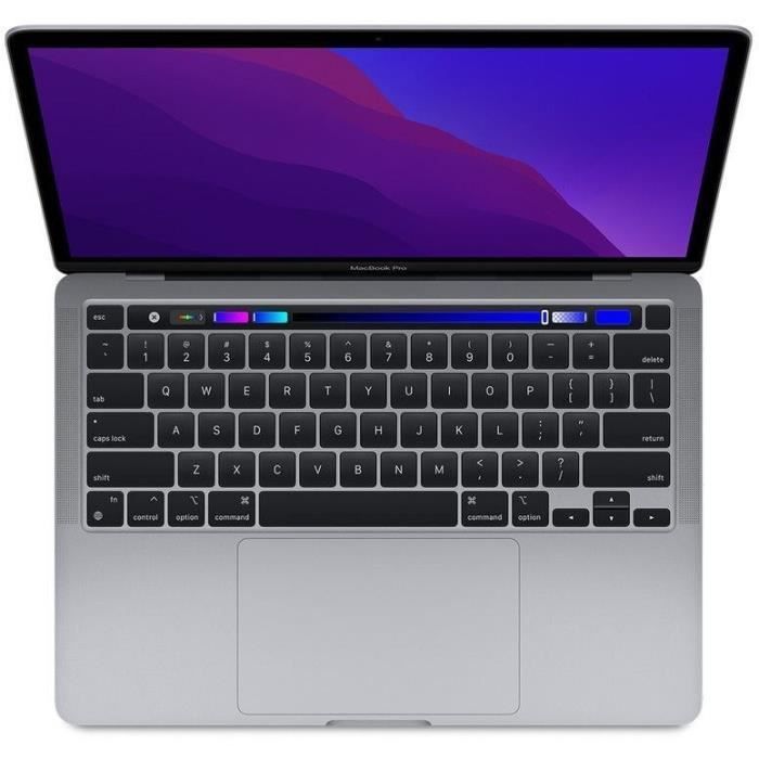 MacBook Pro Touch Bar 13-inch, 2020 Apple M1, 3.2GHz, 8GB RAM, 512GB SSD, Stellar Gray - Refurbished - Good Condition