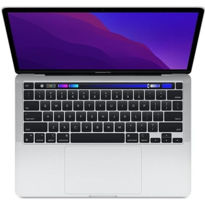 MacBook Pro Touch Bar 13-inch, 2020 Apple M1, 3.2 GHz, 8GB RAM, 256GB SSD, Silver - Refurbished - Good Condition