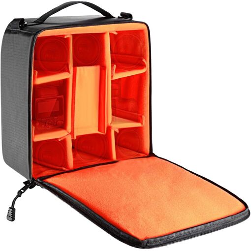 Neewer Waterproof Shockproof Camera Bag with Padding, Top Handle, Flash, Remote Trigger, Battery & Charger, Cables, and Other Accessories