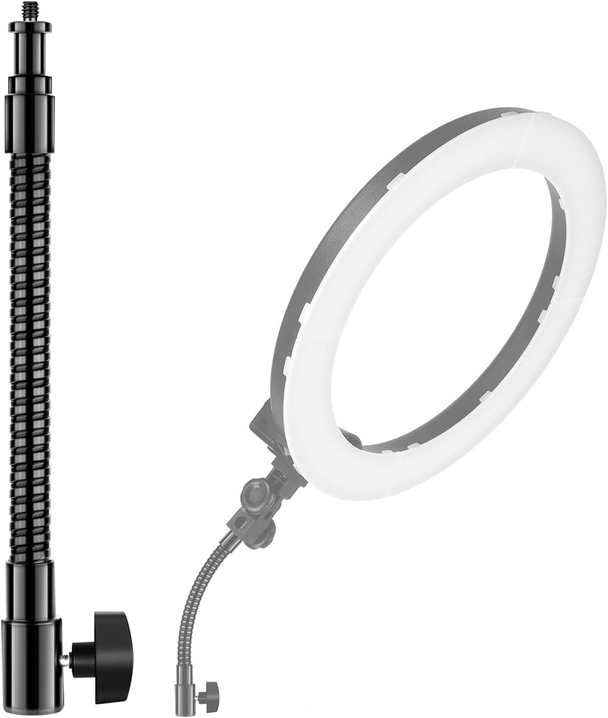 Neewer 25cm Metal Flexi Arm for Video Lights, Flash Rings & Photography Accessories with 6.35mm Thread