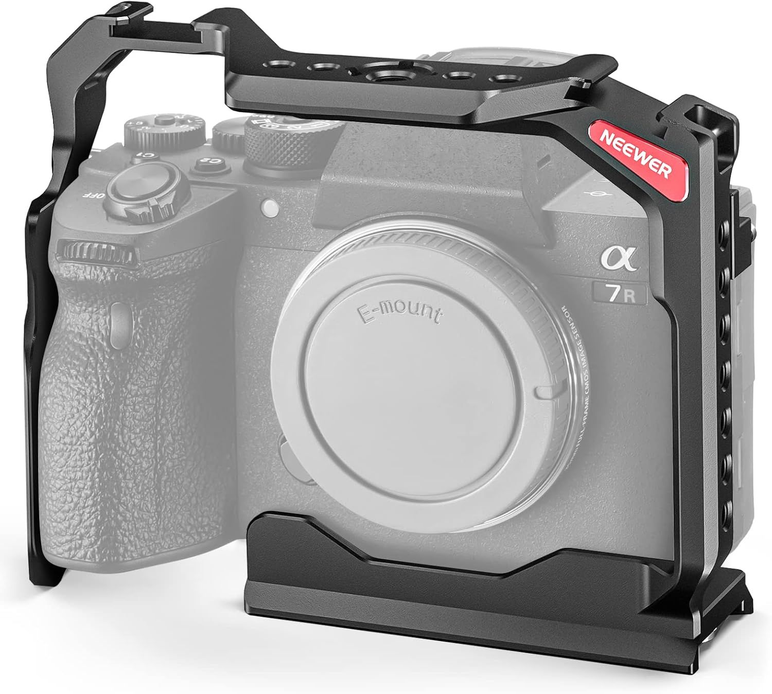 Neewer A7 IV Complete Cage for Camera, Compatible with Sony Alpha 7R IV/a7 IV/a7S III/a1, Aluminum Alloy with Accessory Mount, Arca Type QR Base, Quick Release