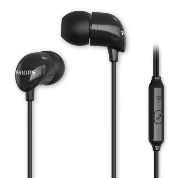 Philips TAE1126BK In-Ear Headphones with Microphone - Black