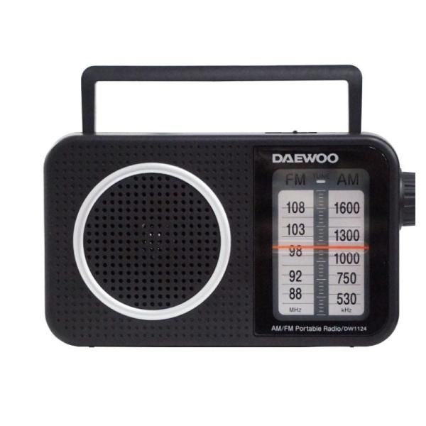 Daewoo Portable Radio DW1124 - Black