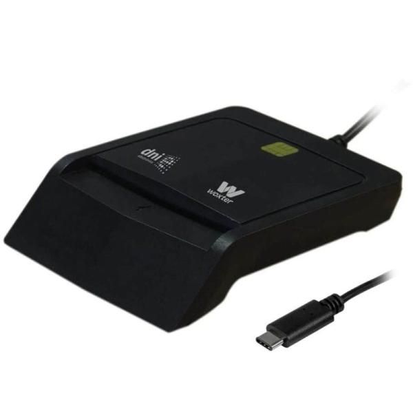 Woxter PE26-200 ID Card Reader - Black - USB 2.0