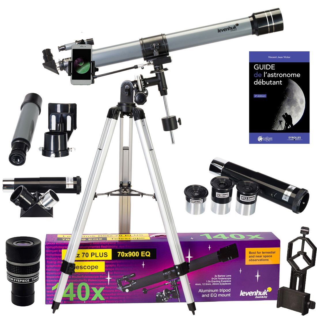 Blitz 70 Plus Astrophotography Telescope with Zoom, Eyepieces and Accessories