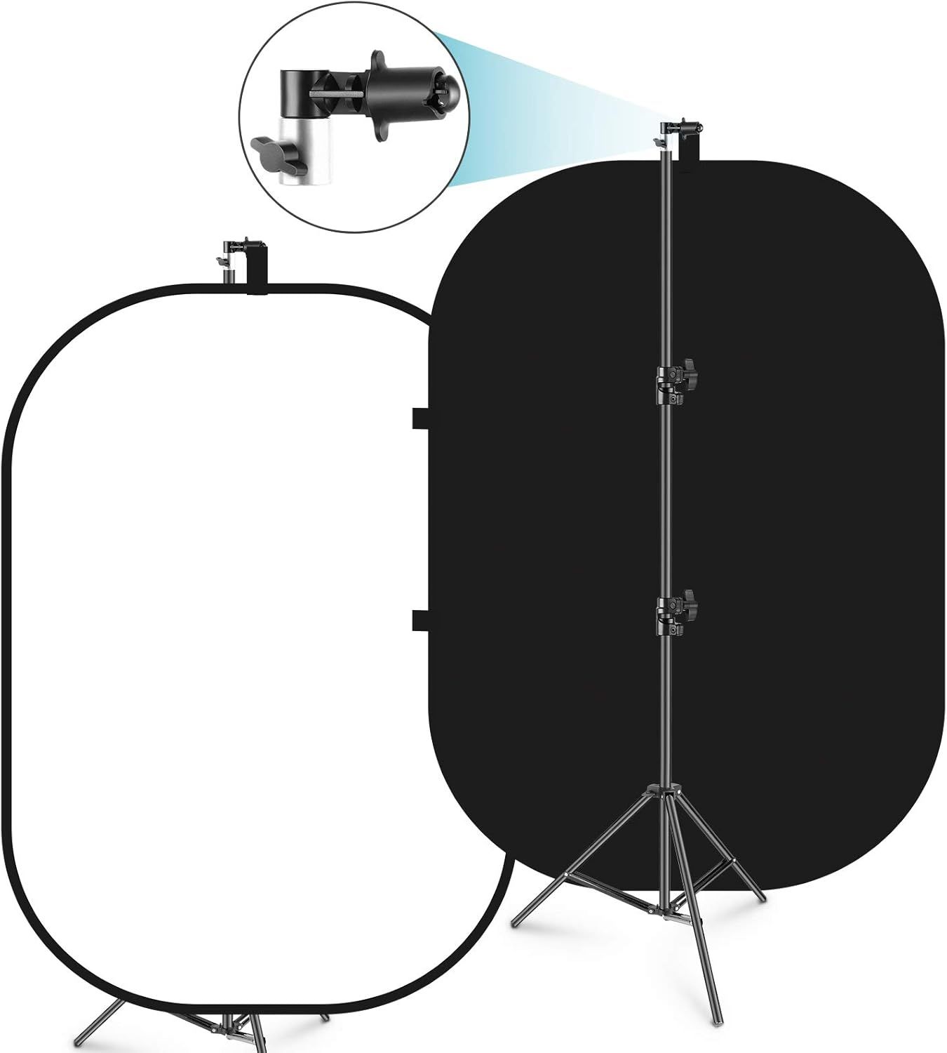 Fondo de pantalla Neewer plegable 150x200 cm Negro y Blanco Croma Key