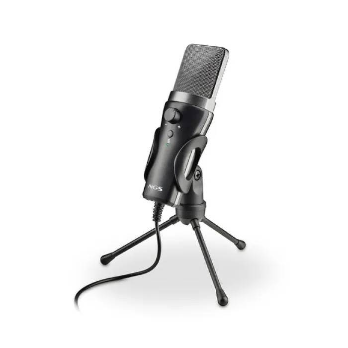 NGS MS120 USB Black Podcast Microphone
