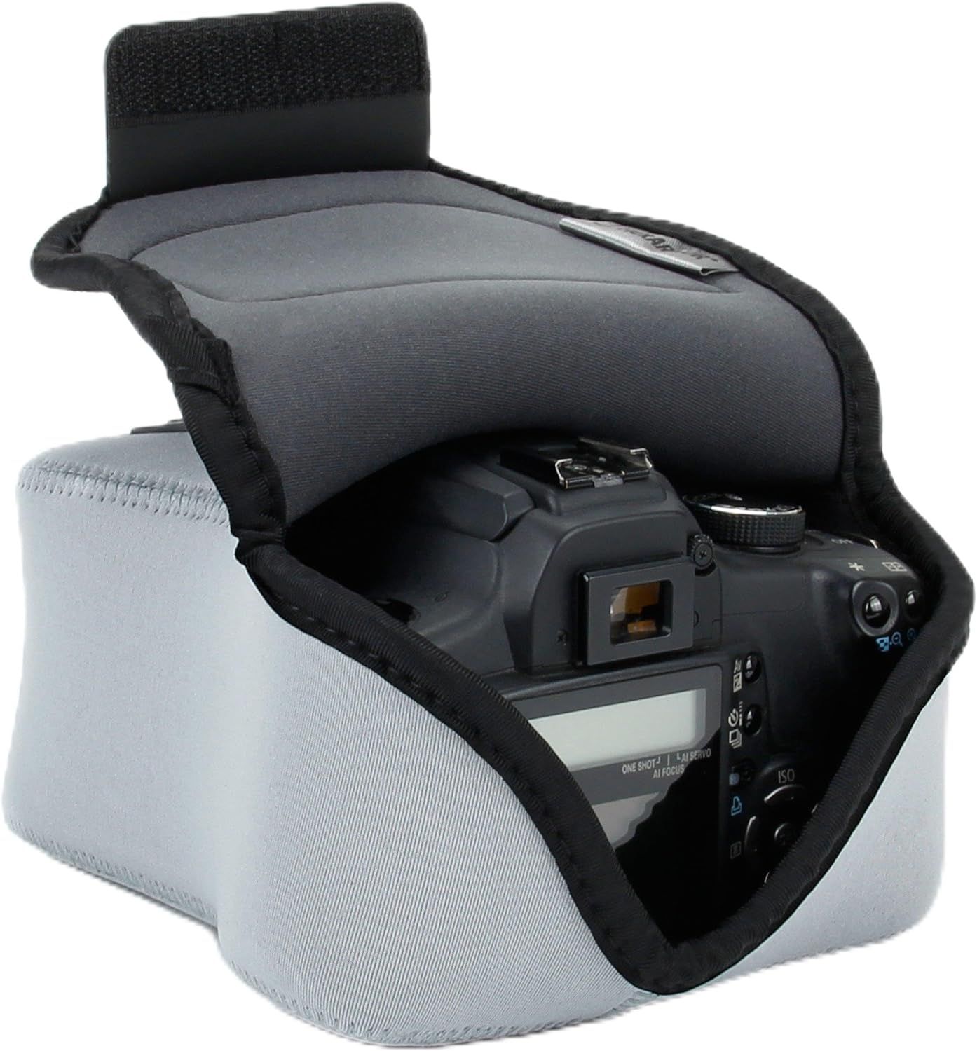 USA Gear Digital Camera Neoprene Case - Robust Protection - Gray