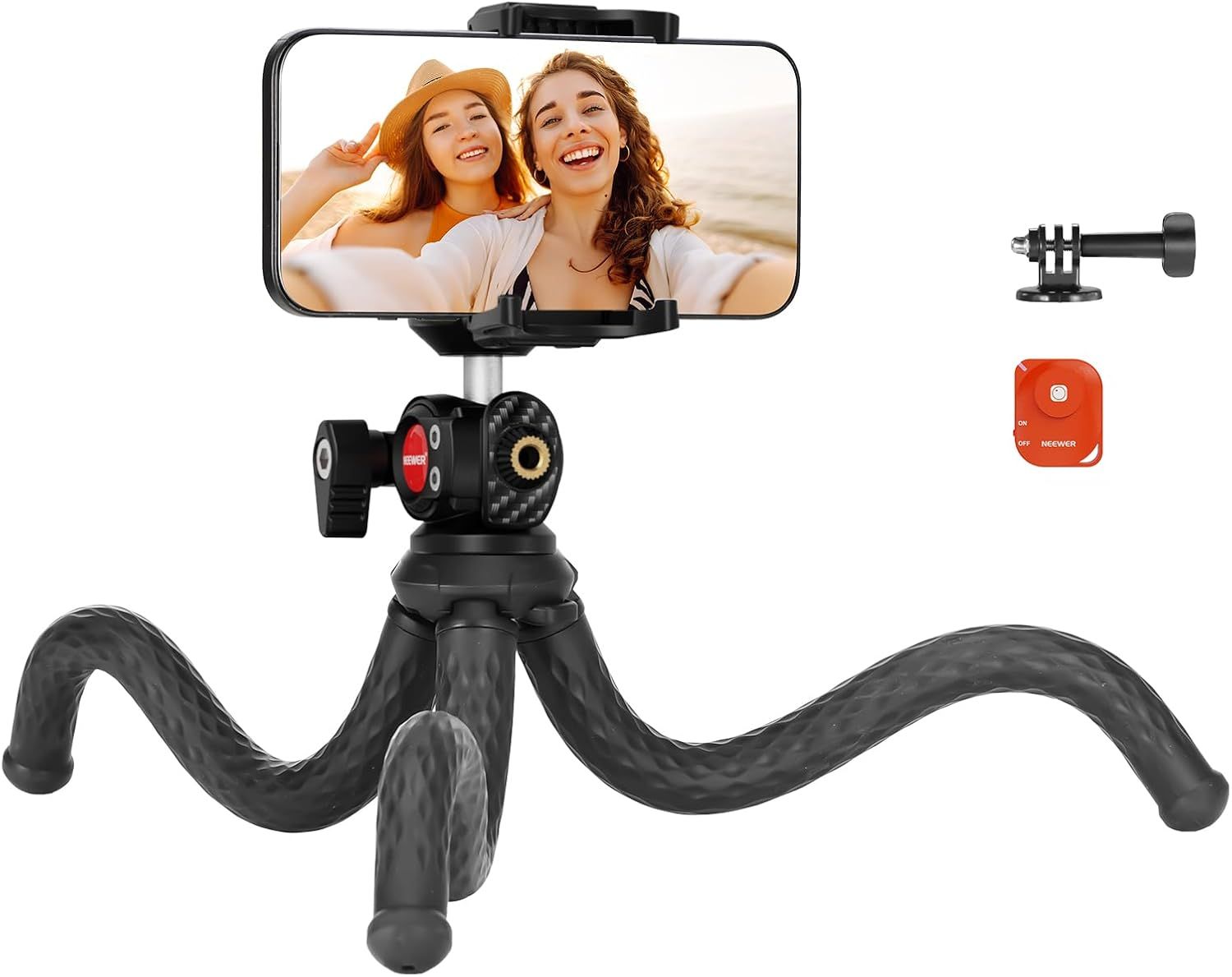 Trípode flexible Neewer con control remoto para teléfono