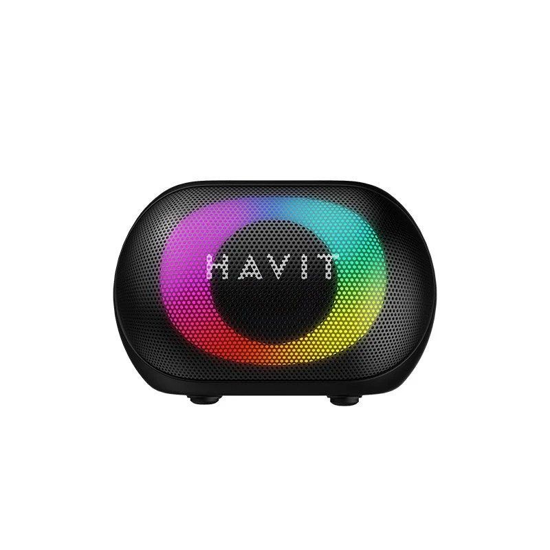 Havit SK885BT Bluetooth Portable Speaker, Hands-Free Calling, TWS, TF, FM, AUX, USB, 1800mAh - Black