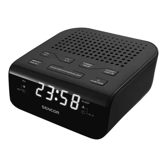 Sencor LED Alarm Clock SRC 136 B - Black - With Light Dimmer and 2 Alarms